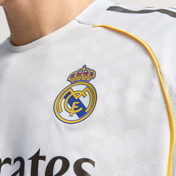 Weiss Real Madrid 25/26 Long Sleeve Heimtrikot Authentic