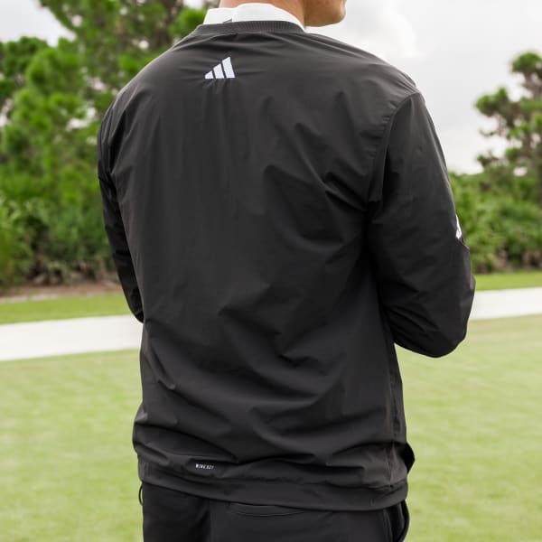 メンズウェア AdidasGolf WIND. RDY Pullover adidas WIND. RDY アーカイブデザイン サイドジップ付き プル