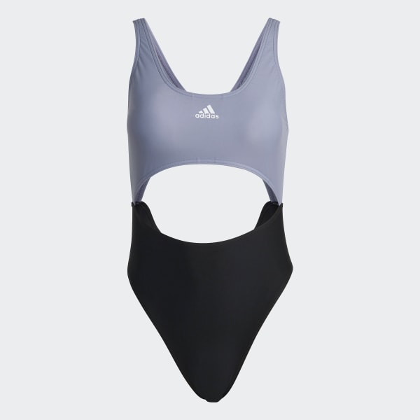 Lilla Colorblock badedragt
