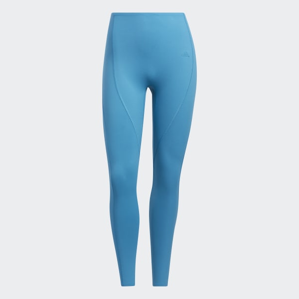 Niebieski adidas Yoga 4 Elements 7/8 Tights