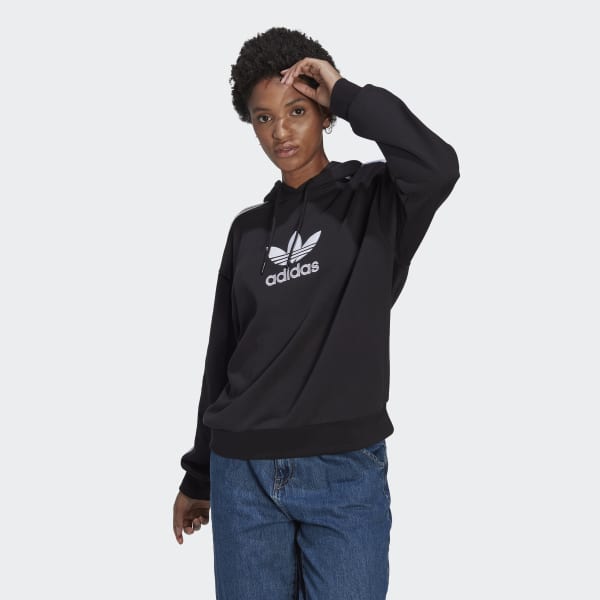 adidas Trefoil Hoodie - Black | Women's Lifestyle | adidas US