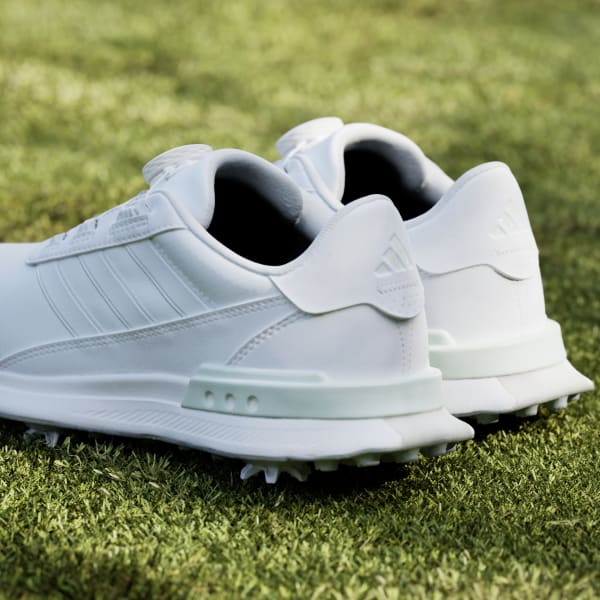 Mens white adidas online golf shoes
