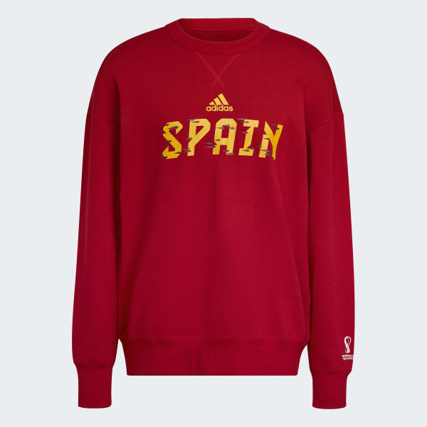 Rouge Sweat-shirt ras-du-cou Espagne Coupe du Monde de la FIFA 2022™ CT625
