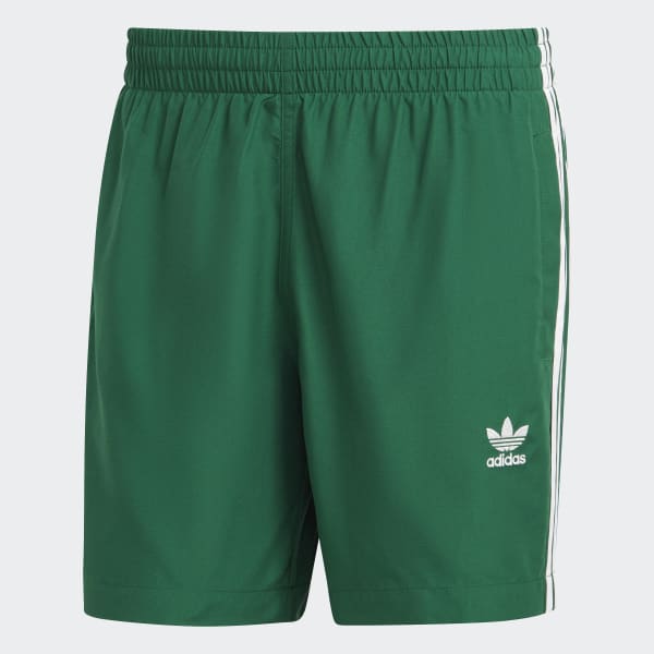 adidas Originals Adicolor 3-Stripes Swim | US Men\'s - Green adidas Swim | Shorts