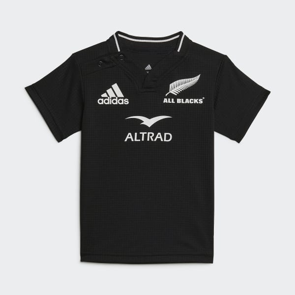 Czerń All Blacks Rugby Replica Home Baby Kit