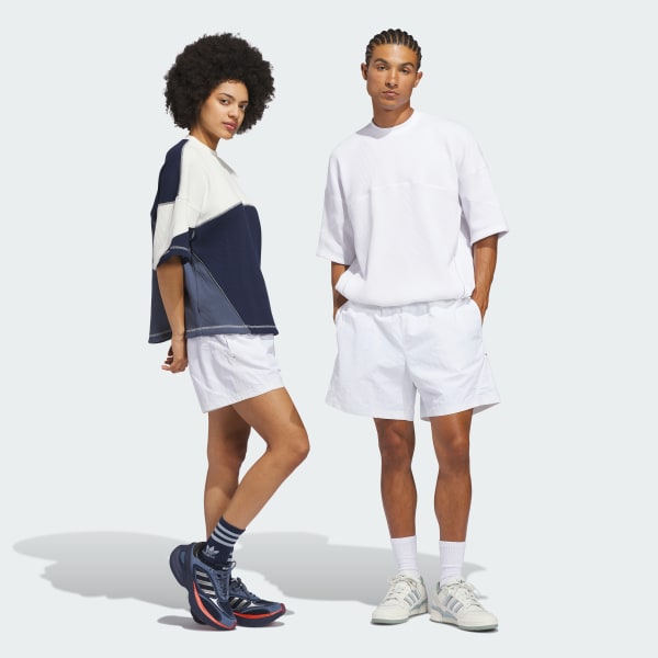 White Long Beach Nylon Short