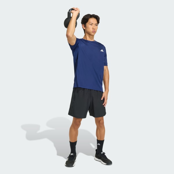 Blue WORKOUT ESSENTIALS BASE T-SHIRT