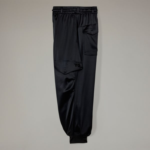 Black Y-3 Tech Silky Cargo Pants
