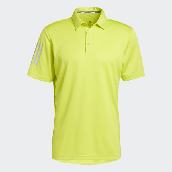 Yellow 3-Stripe Basic Polo Shirt GLB60