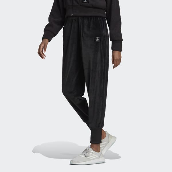 Sort Holidayz Cozy Velour joggingbukser TB405