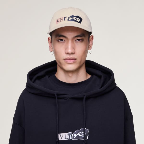 Beige Y-3 그래픽 대드 캡
