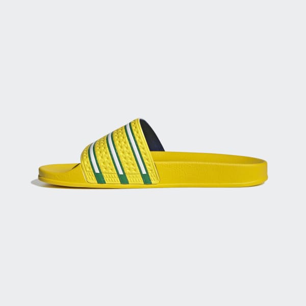 Buy Adidas Originals Lime Yellow Adilette Slide Sandals for Women Online   Tata CLiQ Luxury
