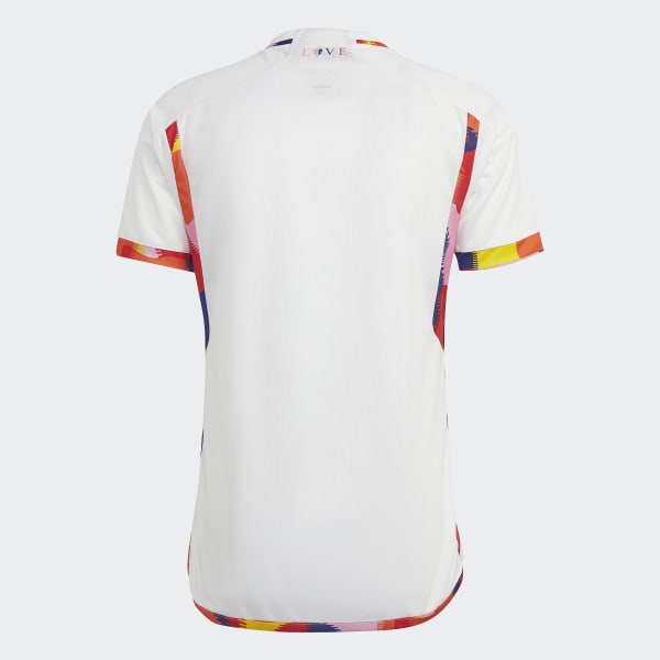 White Belgium 22 Away Jersey