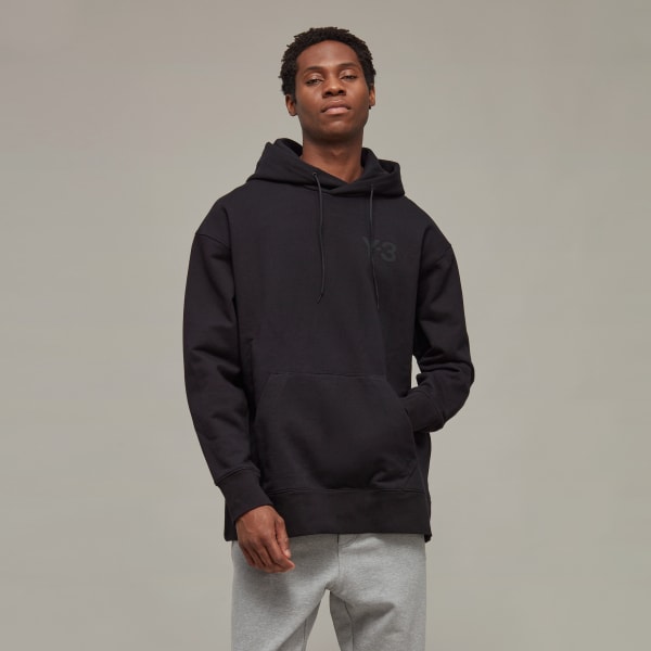 Czerń Y-3 Classic Chest Logo Hoodie EKC90