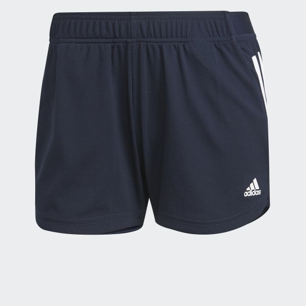 Blue Designed to Move Knit 3-Stripes Sport Shorts
