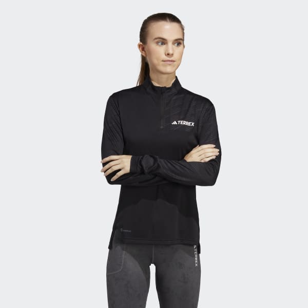 adidas TERREX Multi Half-Zip Long Sleeve Tee - Black | Women\'s Trail  Running | adidas US