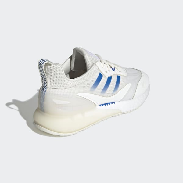 White ZX 2K Boost 2.0 Shoes