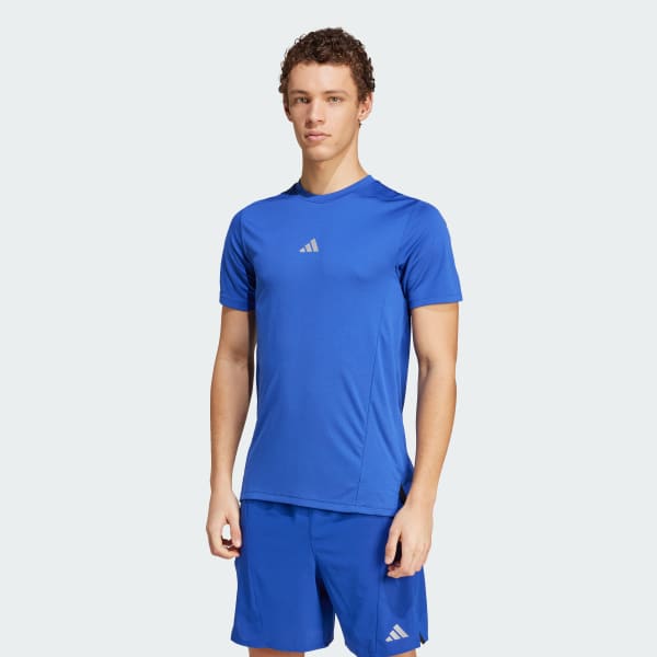 สีน้ำเงิน เสื้อยืด Designed for Training HIIT Workout HEAT.RDY