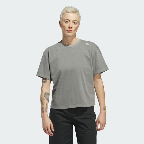 adidas Playera de Skate para Mujer Gris adidas Mexico