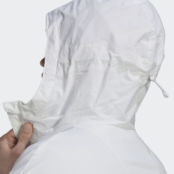White 3-Stripes Storm Jacket VD041