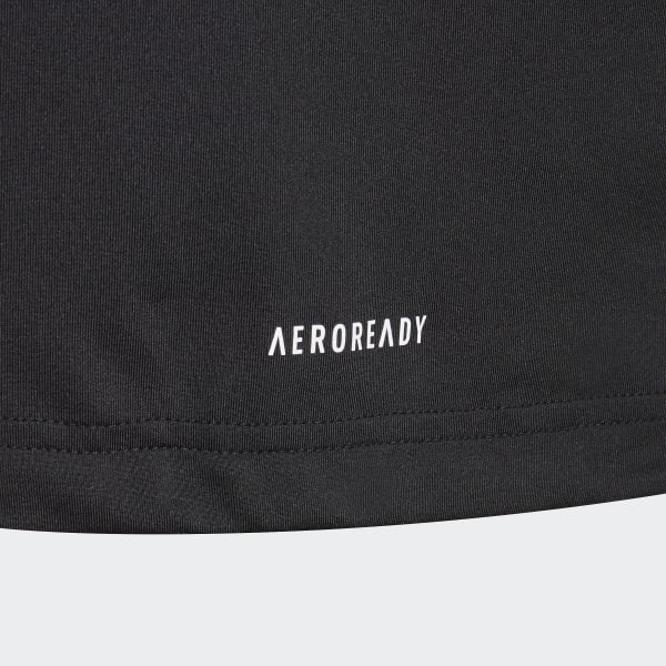 Negro Camiseta Holgada y Alargada Marimekko Primegreen AEROREADY Estampada JAS98