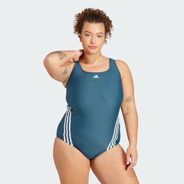 Turkos 3-Stripes Swim Suit (Plus Size)