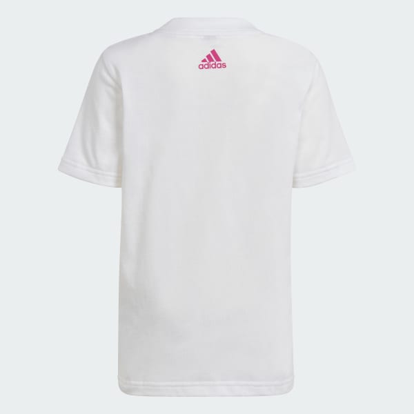 Blanco Conjunto Playera y Shorts Essentials