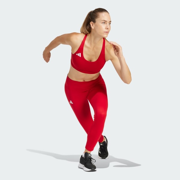 Red Adizero Essentials Run Medium-Support Bra