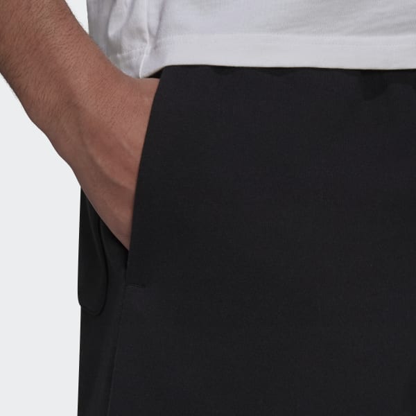 Black adidas Essentials Fleece Big Logo Shorts RO062