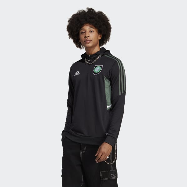 zwart Celtic FC Condivo 22 Sportjack met Capuchon