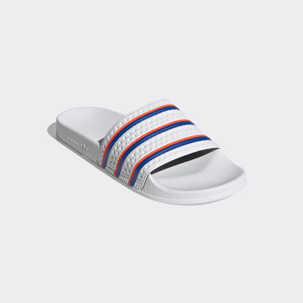 adidas red white and blue slides