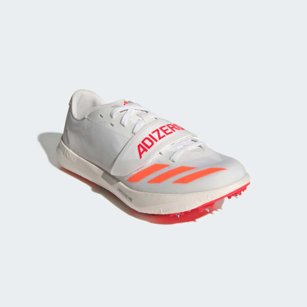 Blanc Chaussure d'athlétisme Adizero TJ/PV