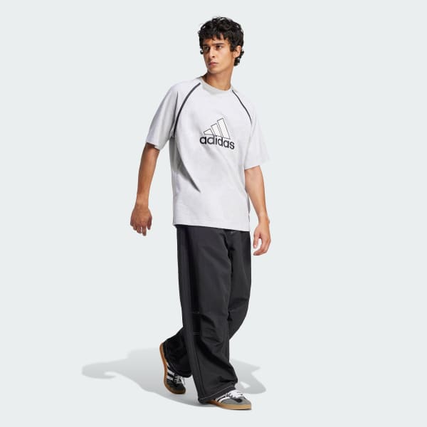 グレー アディダス バッジ オブ スポーツ 半袖Tシャツ