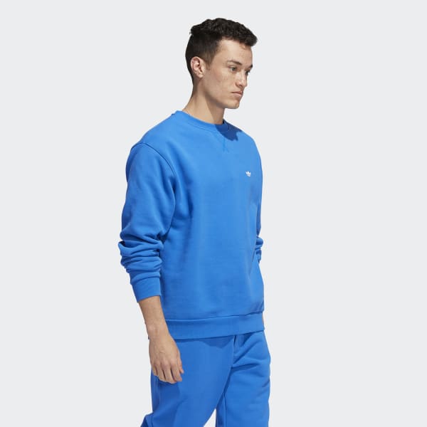 Blue Heavyweight Shmoofoil Crewneck Sweater (Gender Neutral) W7425