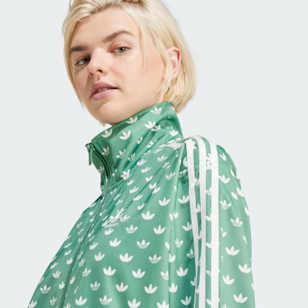 adidas Monogram Firebird Track Top - Green | Free Shipping