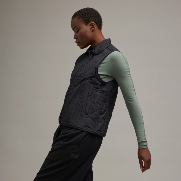 Black Y-3 Quilted Vest