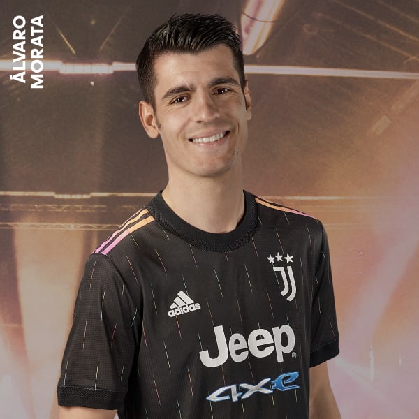 Negro Jersey Visitante Oficial Juventus 21/22 JDZ50