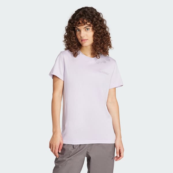 Morado Camiseta Terrex MTN Estampada