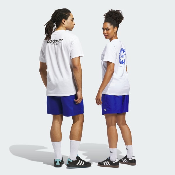 Blauw Skateboarding Water Short (Uniseks)