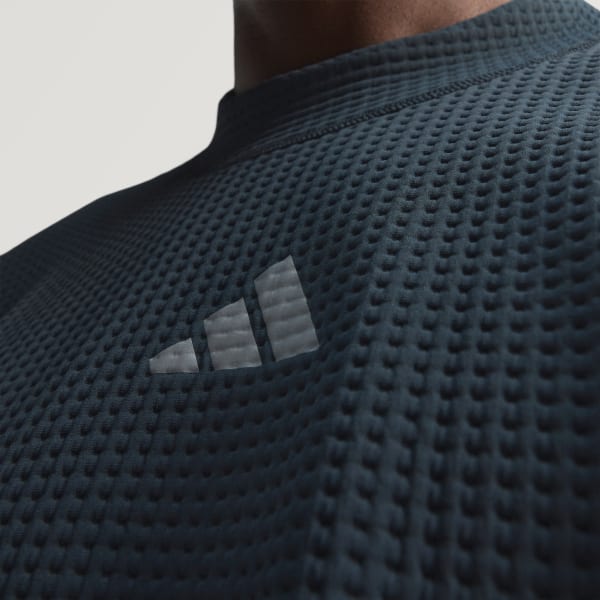 Siyah Adi365 Running CLIMAWARM+ Bisiklet Yaka Sweatshirt