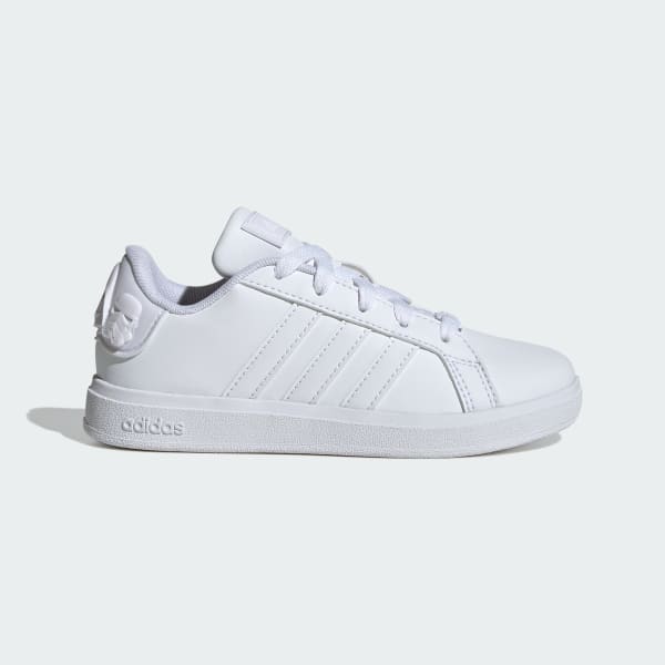 White ADIDAS STAR WARS GRAND COURT 2.0 SHOES KIDS