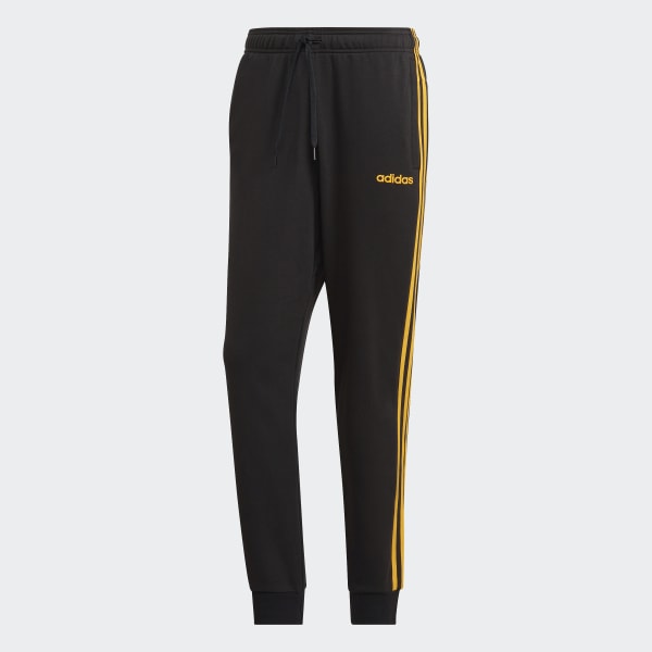 cierna Tepláky Essentials 3-Stripes Tapered Cuffed