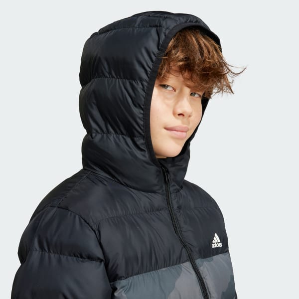 adidas Kurtka Synthetic Down Allover Print - Czerń | adidas Poland