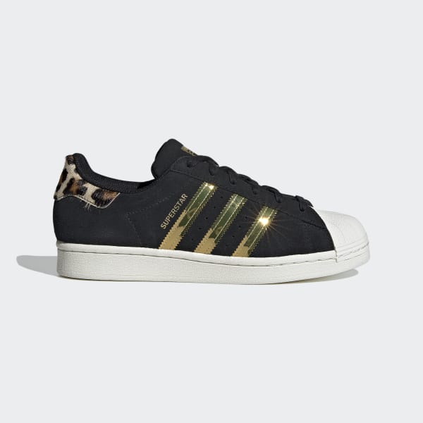 Adidas superstar black gold hot sale