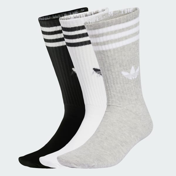 Bialy Skarpety 3-Stripes High Crew 3 Pairs