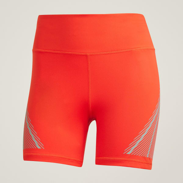 Red adidas by Stella McCartney TruePace Running Leggings Short (1/2)