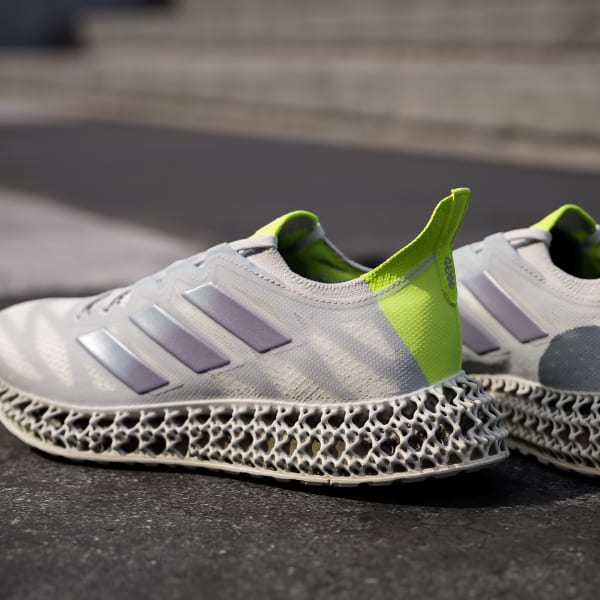 Grey and white running shoes best sale