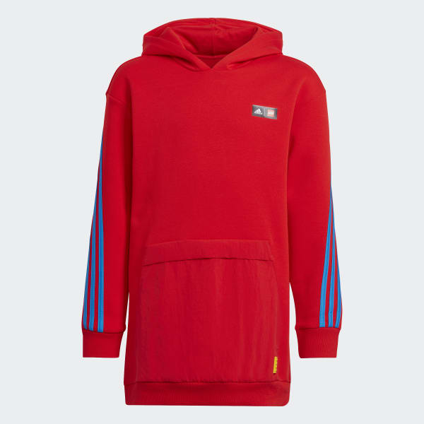 Vermelho Camisola com Capuz 3-Stripes adidas x Classic LEGO®