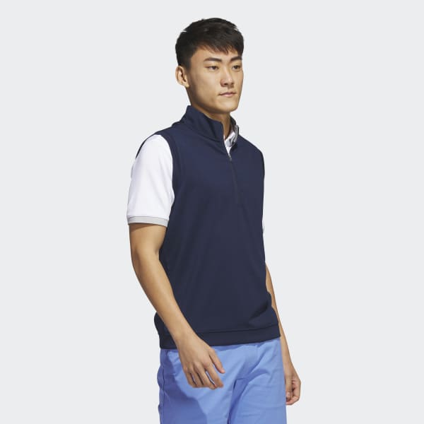 modrá Elevated 1/4-Zip Pullover Vest