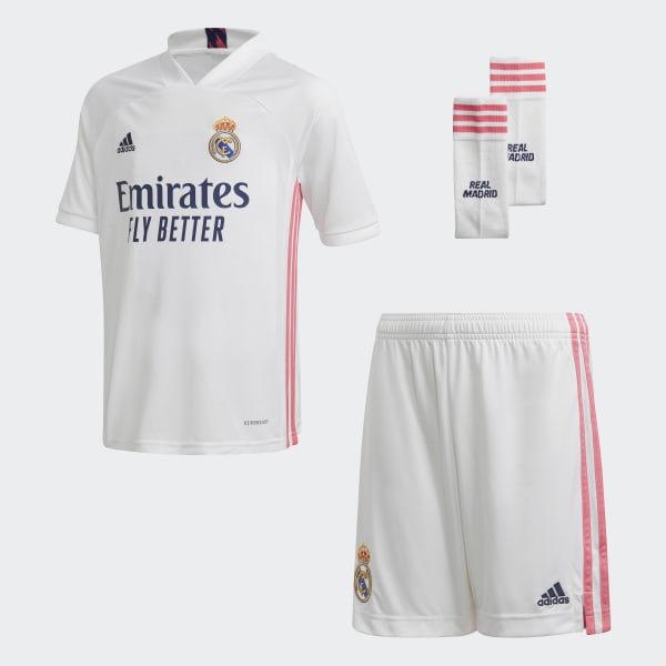 Adidas Real Madrid 20 21 Home Youth Kit White Adidas Belgium